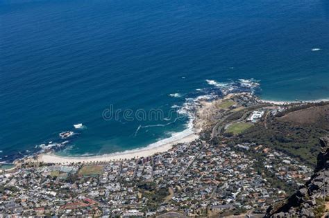 Aerial View of the Skyline and Shoreline of Cape Town, South Africa Editorial Stock Photo ...