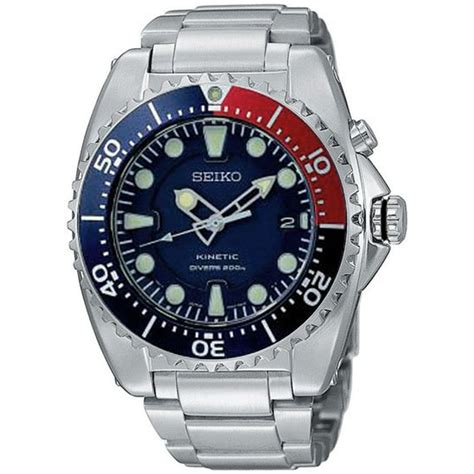 Seiko - Seiko Men's SKA369 Blue Stainless-Steel Automatic Diving Watch - Walmart.com - Walmart.com