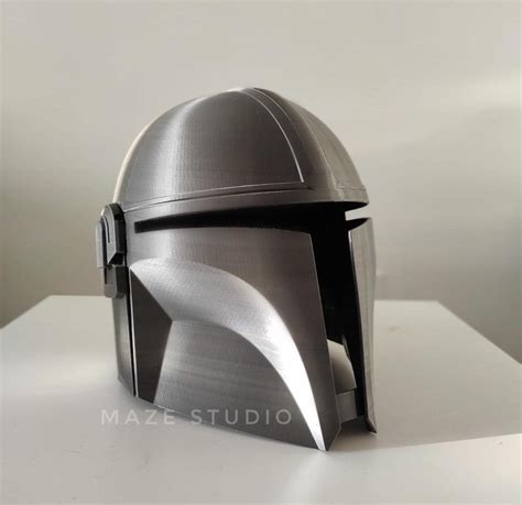 The Mandalorian Helmet 1:1 Replica, Star Wars Helmet UNPAINTED - Etsy