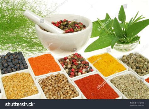 Variety Of Herbs And Spices - Whole Diversity Of Various Natural Food ...