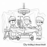 Surgery For People You See Coloring Sheet Kids Sketch Page sketch template