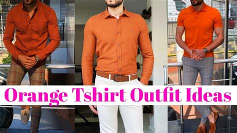 Orange Tshirt Outfit Ideas For Men 2022 || Men Fashion || by Look Stylish - YouTube