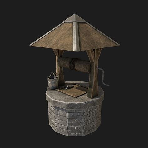 3D model Stone draw-well VR / AR / low-poly | CGTrader