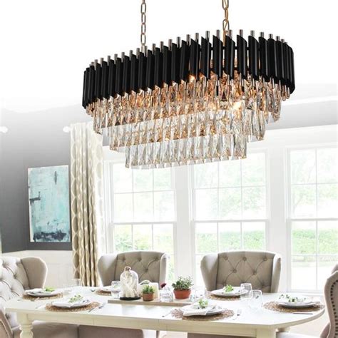 Modern Rectangular Crystal Chandelier - Volsun