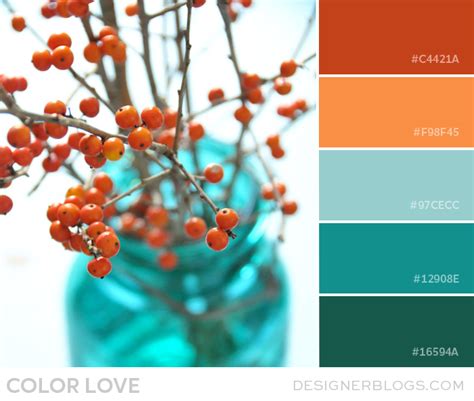 Color Love | Orange and Teal - DesignerBlogs.com