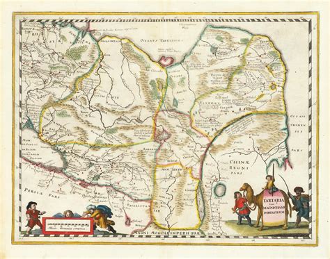 Old Map of Tartary 1638 Rare Map Ancient Fine - Etsy