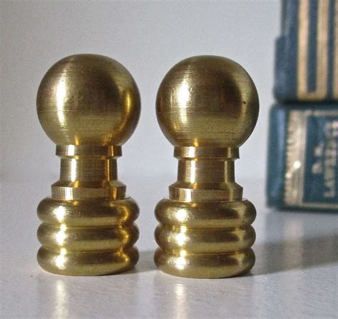 Pair of Vintage Solid Brass Lamp Finials | Lamp finial, Unique items products, Brass lamp