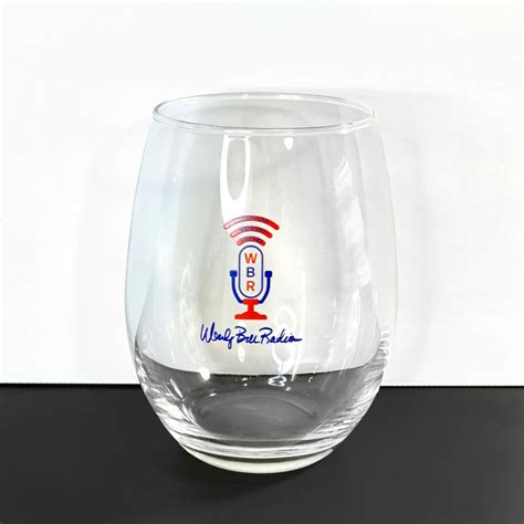 Wendy Bell Radio Logo Wine Glasses (Set of 2) LIMITED EDITION!