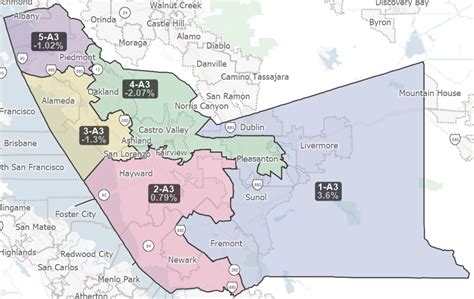 Alameda County Zip Code Map