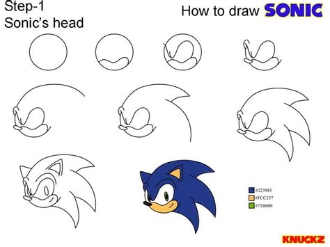 Sonic The Hedgehog Drawing Tutorial