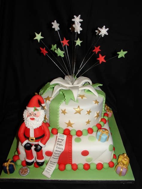 Santa Surprise Fondant Cake - CakeCentral.com