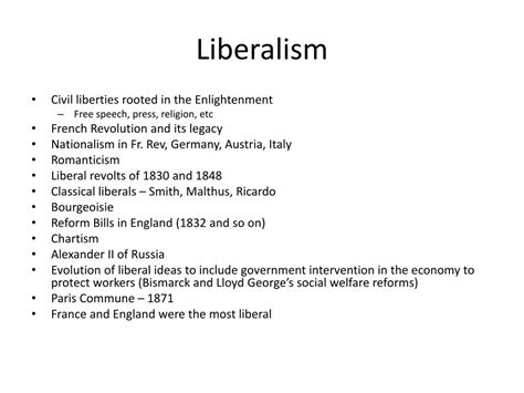 PPT - Liberalism vs. Conservatism 19 th Century PowerPoint Presentation ...