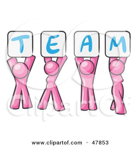 Royalty-Free (RF) Pink Team Clipart, Illustrations, Vector Graphics #1