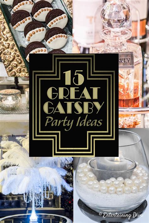 15+ Fun and Fancy Great Gatsby Party Decor Ideas - Entertaining Diva ...