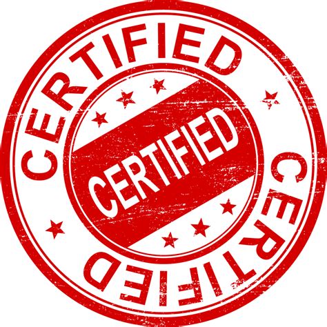 Certified PNG, Transparent Certification Label Stamp - Free Transparent ...