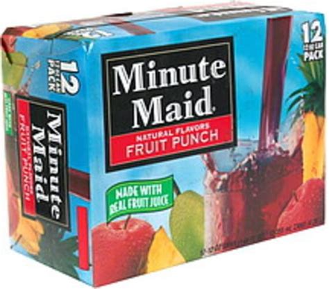 Minute Maid Fruit Punch - 12 ea, Nutrition Information | Innit