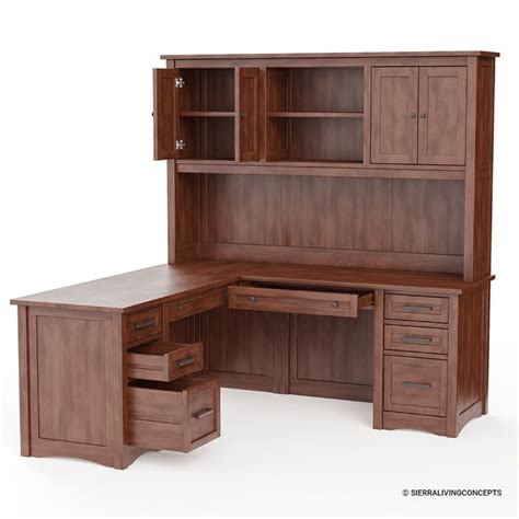 Dubrovnik Rustic Solid Wood Home Office Furniture Set.