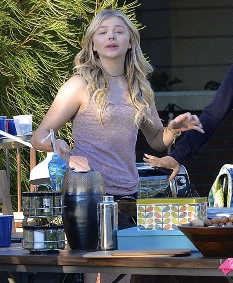 Chloe Grace Moretz in Shorts on Neighbors 2 Sorority Rising set -37 ...