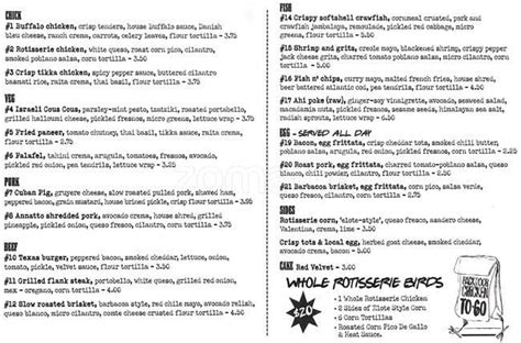 Velvet Taco Menu, Menu for Velvet Taco, Rice Military, Houston - Urbanspoon/Zomato