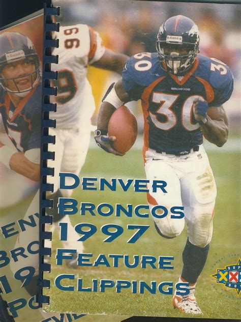 DENVER BRONCOS 1997 POSTSEASON REVIEW AND FEATURE CLIPPINGS ...