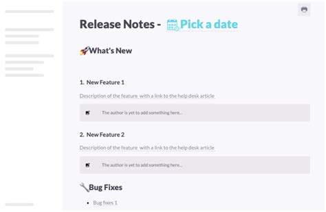 Software Release Notes Template Best Practices And Examples - Riset