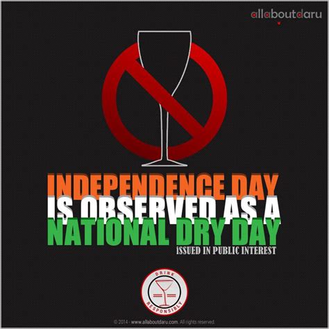 Independence Day: National Dry Day in India