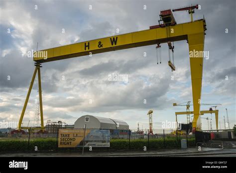 Harland and wolff cranes hi-res stock photography and images - Alamy