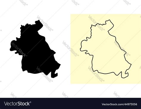 Idlib map syria asia filled and outline map Vector Image