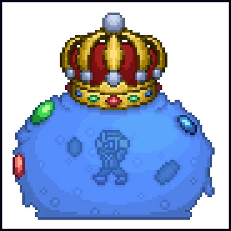 Terraria - King Slime Resprite by Rappenem on DeviantArt