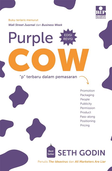 Jual Buku Purple Cow Karya Seth Godin | Toko Buku Online Terbesar ...