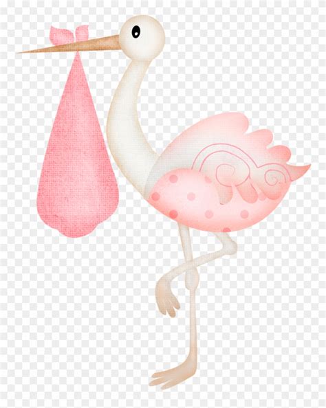 Download Clipart Stock Clipart Stork Carrying Baby - Stork Baby Shower ...