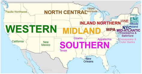 Map of American English Dialects | American english, Map, Appalachia