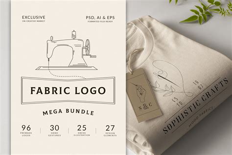 Fabric Logo Mega Bundle | Texture Illustrations ~ Creative Market