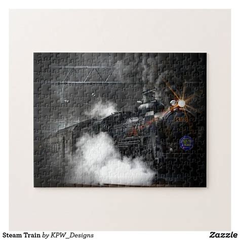 Steam Train Jigsaw Puzzle | Zazzle | Train jigsaw puzzles, Train jigsaw, Jigsaw puzzles