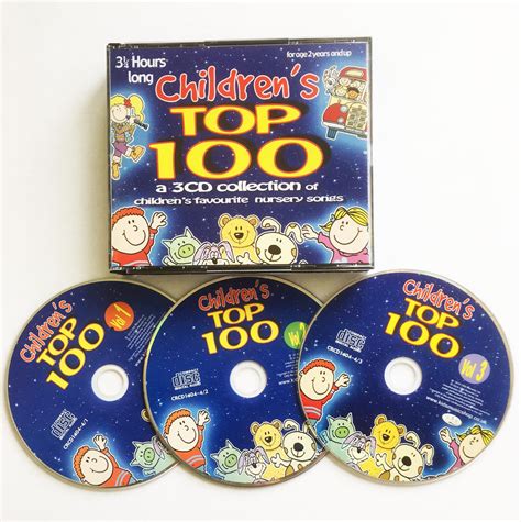 Children's Top 100: 3 CD set of children's favourite nursery songs & rhymes: Amazon.co.uk: Kids ...