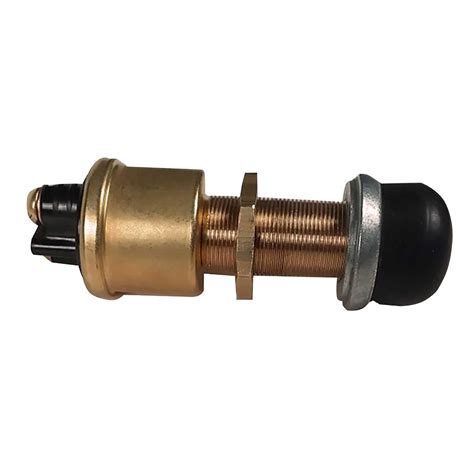 Raritan Heavy-Duty Push Button Switch - Brass | Marine Plumbing & Ventilation | Accessories ...