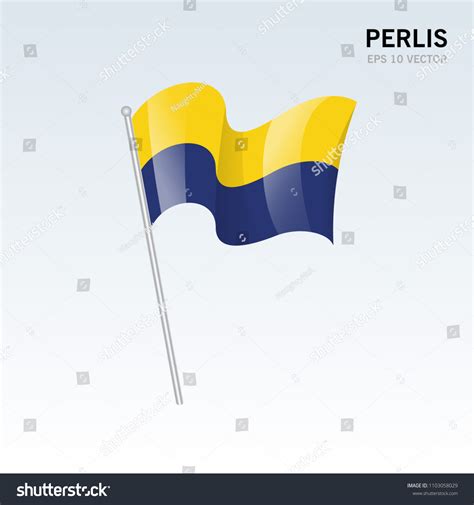 Waving Flag Perlis State Federal Territory Stock Vector (Royalty Free) 1103058029 | Shutterstock