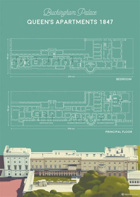 Check out this floor plan of Buckingham Palace | Apartment Therapy