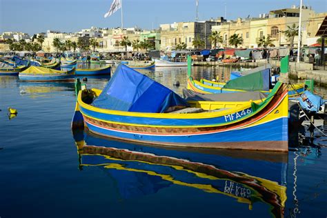 Marsaxlokk - Harbour; Luzzu | Marsaxlokk | Pictures | Malta in Global-Geography