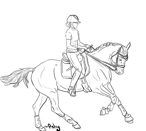 Horse And Rider Drawing at GetDrawings | Free download