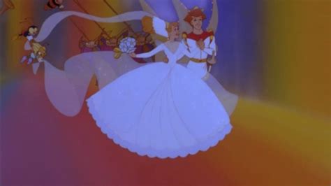 also the wedding dress from Thumbelina is great! | Wedding movies, Thumbelina, Disney wedding ...