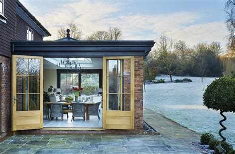 Black is the new white for glazed extensions - Westbury Garden Rooms