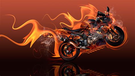 Fire Bike Wallpapers - Wallpaper Cave