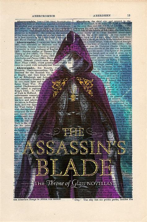 Throne of Glass The Assassin's Blade by Sarah J Maas Print on a vintage ...