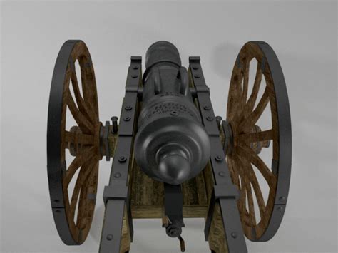 cannon artillery 3d model