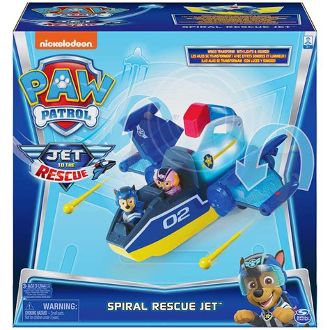 Buy Paw Patrol, Jet to The Rescue Deluxe Transforming Spiral Rescue Jet ...