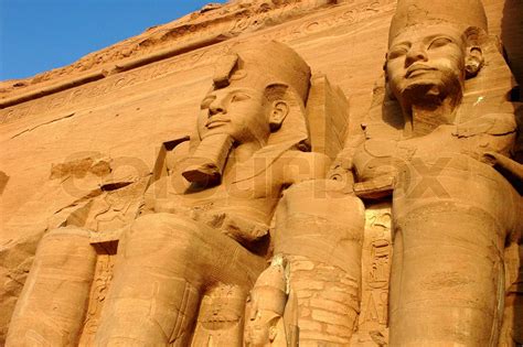 Ramses II statues at Abu Simbel in Egypt | Stock image | Colourbox