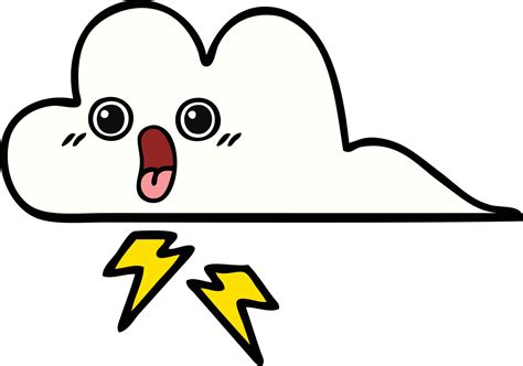 cute cartoon storm cloud 11729842 Vector Art at Vecteezy