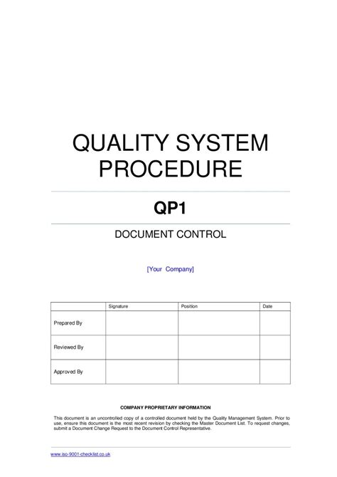 document-control-procedure-example by ISO 9001 Checklist - issuu