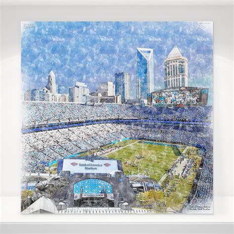 Bank of America Stadium Print, Carolina Panthers Football